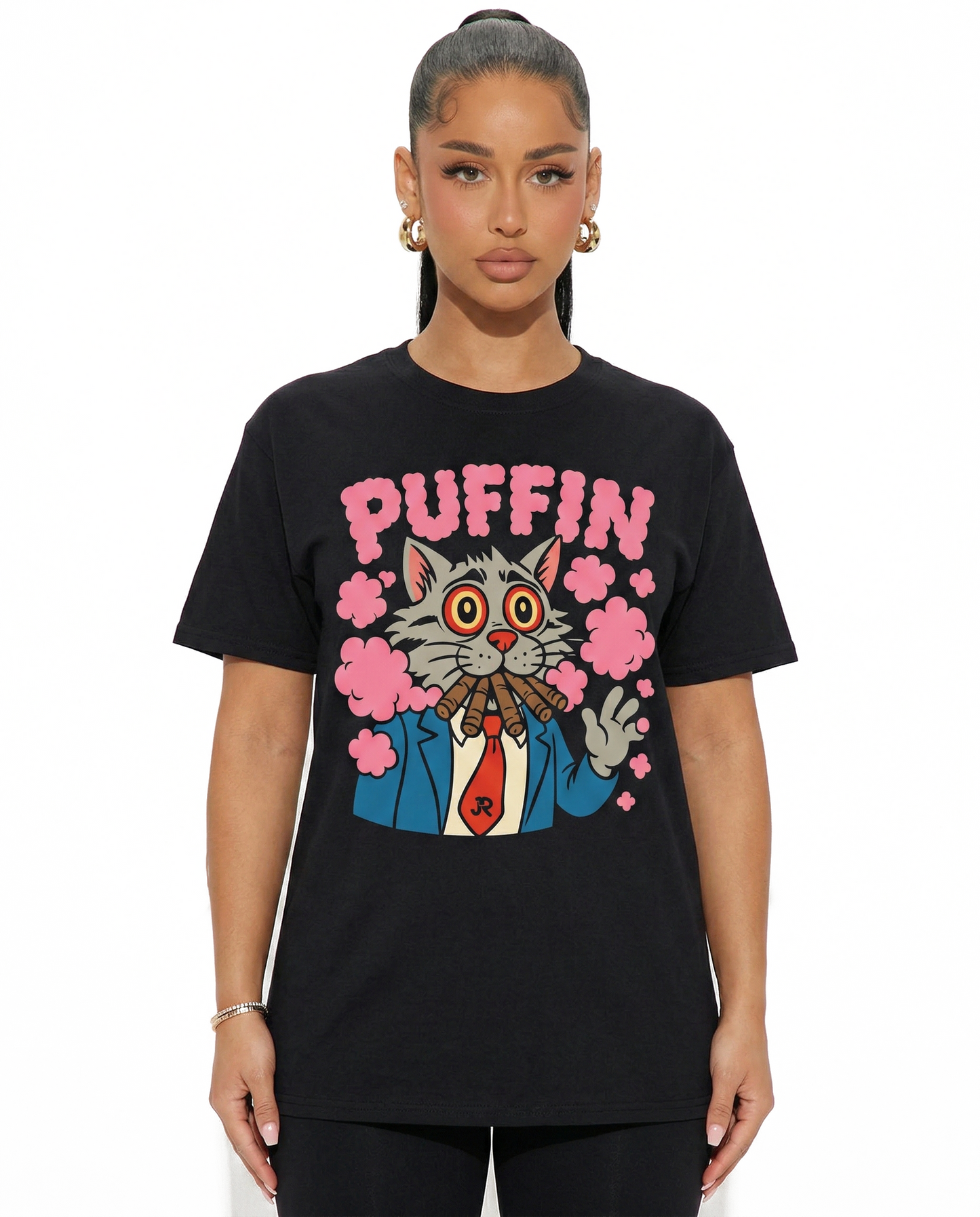 'PUFFIN' Frizz the Kat Collection T-shirt