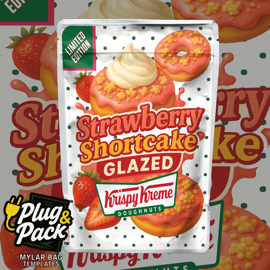 Strawberry Shortcake Donut (Digital Bag Template)