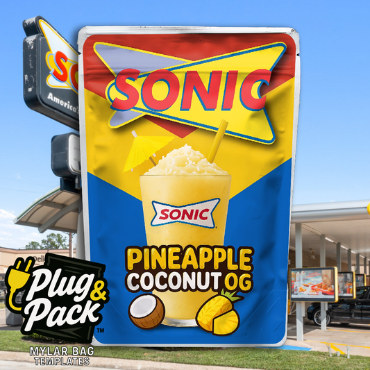 Pineapple Coconut OG SC(Digital Bag Template)
