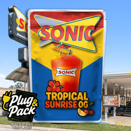 Tropical Sunrise OG SC(Digital Bag Template)