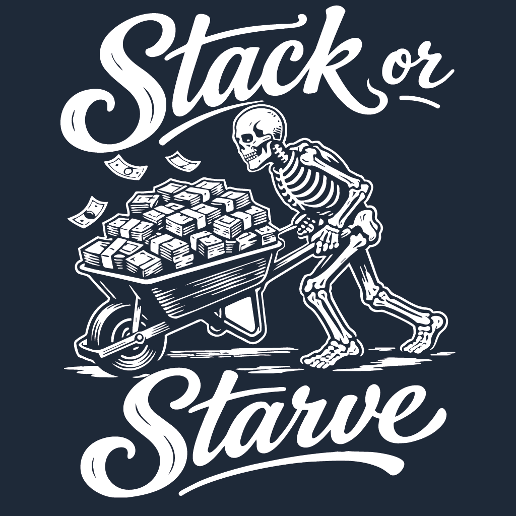 'Stack or Starve' T-shirt
