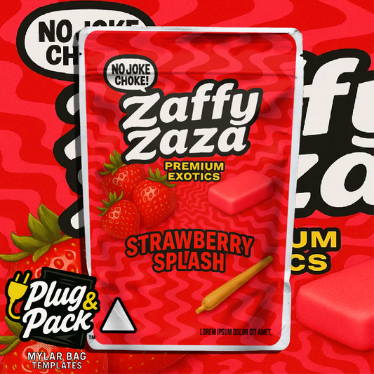 Zaza Zaffy Strawberry Blast (Digital Bag Template)