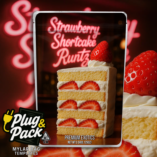 Strawberry Shortcake Runtz (Digital Bag Template)