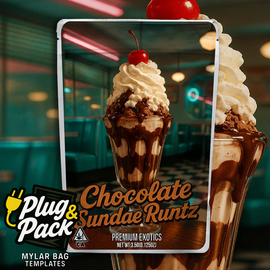 Chocolate Sundae Runtz (Digital Bag Template)