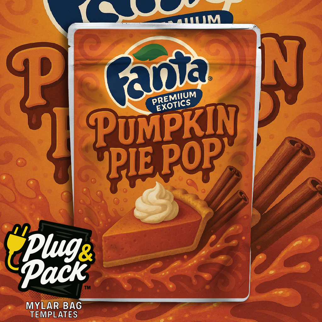 Fanta Pumpkin Pie Pop (Digital Bag Template)