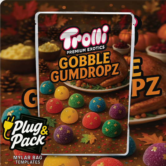 Gobble Gumdropz (Digital Bag Template)