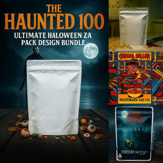 🎃 The Haunted 100: Ultimate Halloween Za Pack Design Bundle 👻