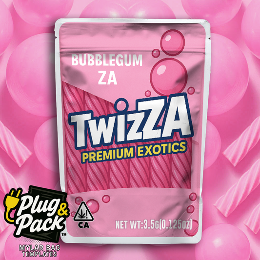 TwizZA Bubblegum Za (Digital Bag Template)