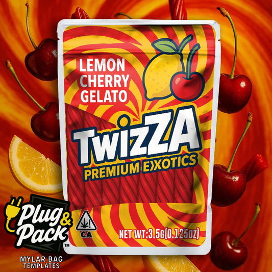 TwizZA Lemon Cherry (Digital Bag Template)