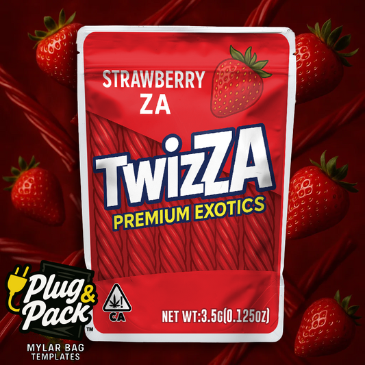 TwizZA Strawberry (Digital Bag Template)