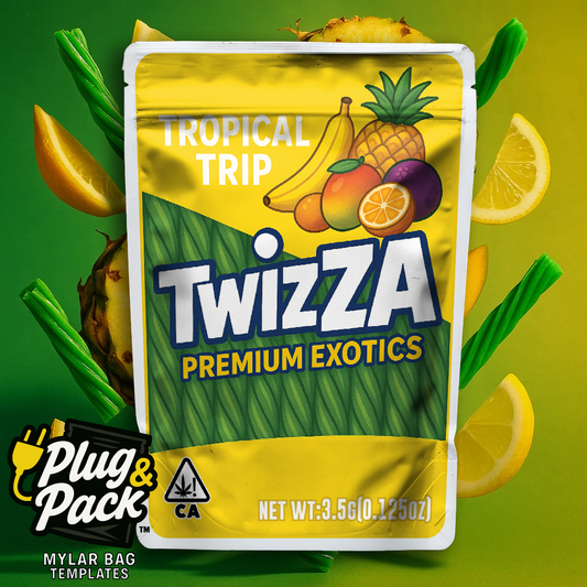 TwizZA Tropical Trip (Digital Bag Template)