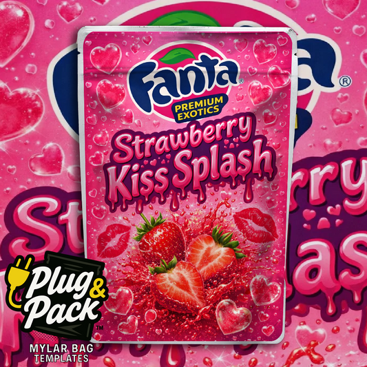 Fanta Strawberry Kiss(Digital Bag Template)