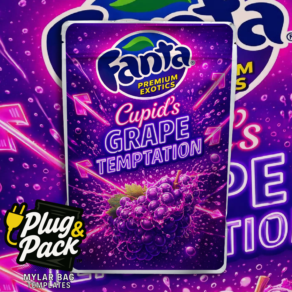 Fanta Cupid Grape(Digital Bag Template)