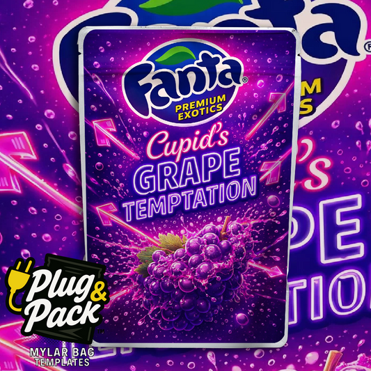 Fanta Cupid Grape(Digital Bag Template)