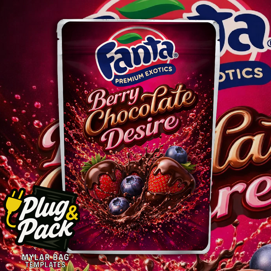 Fanta Berry Chocolate(Digital Bag Template)