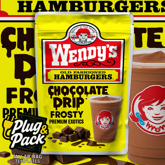 Chocolate Drip Frosty WY(Digital Bag Template)