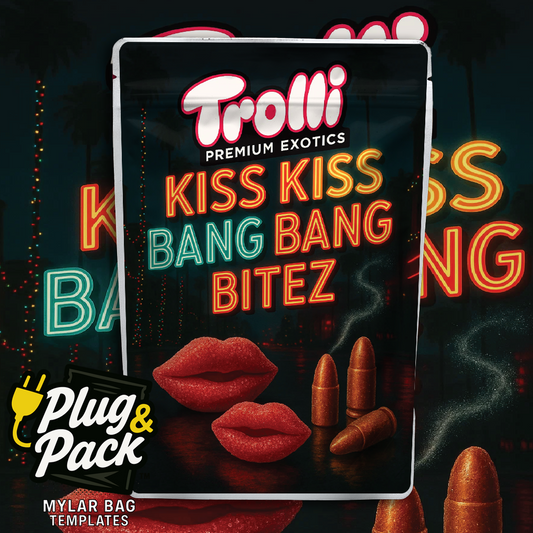 Kiss Kiss Bang Bang (Digital Bag Template)