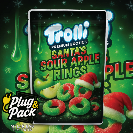 Santa Sour Apple (Digital Bag Template)