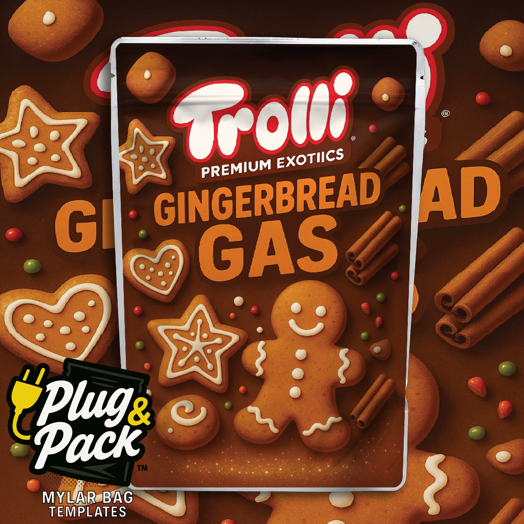Gingerbread Gas (Digital Bag Template)