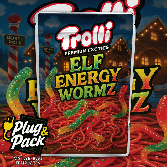 Elf Energy Wormz (Digital Bag Template)