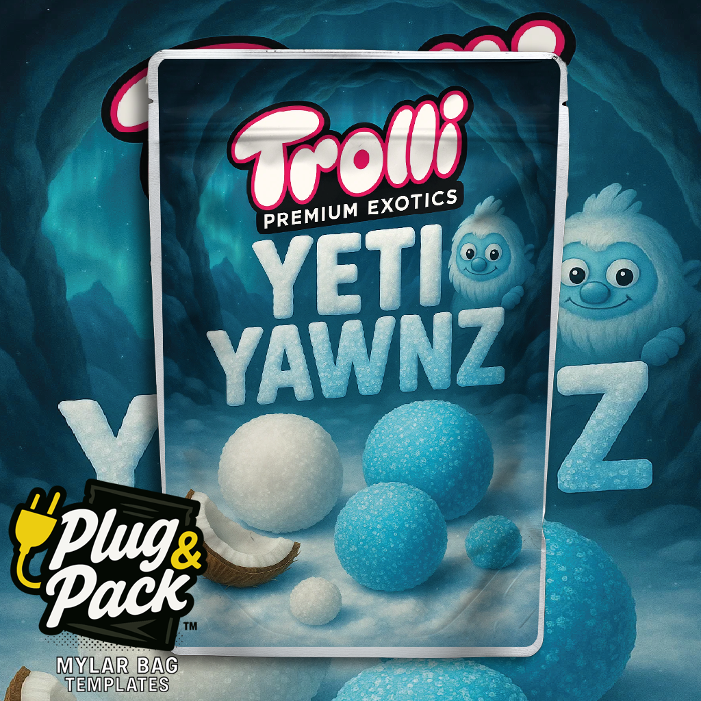 Yeti Yawnz (Digital Bag Template)