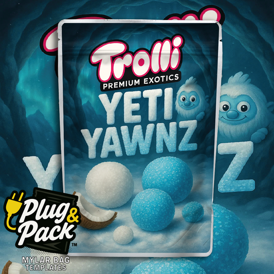 Yeti Yawnz (Digital Bag Template)