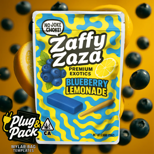Zaza Zaffy Blueberry Lemonade (Digital Bag Template)
