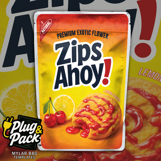 Zips Ahoy Lemon Cherry (Digital Bag Template)