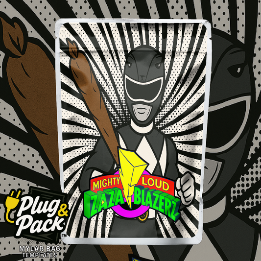 Might Loud ZaZa Blazers Black (Digital Bag Template)