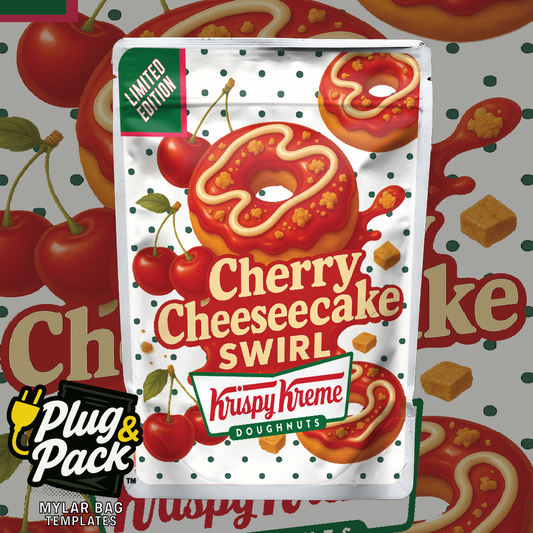 Cherry Cheesecake Donut (Digital Bag Template)