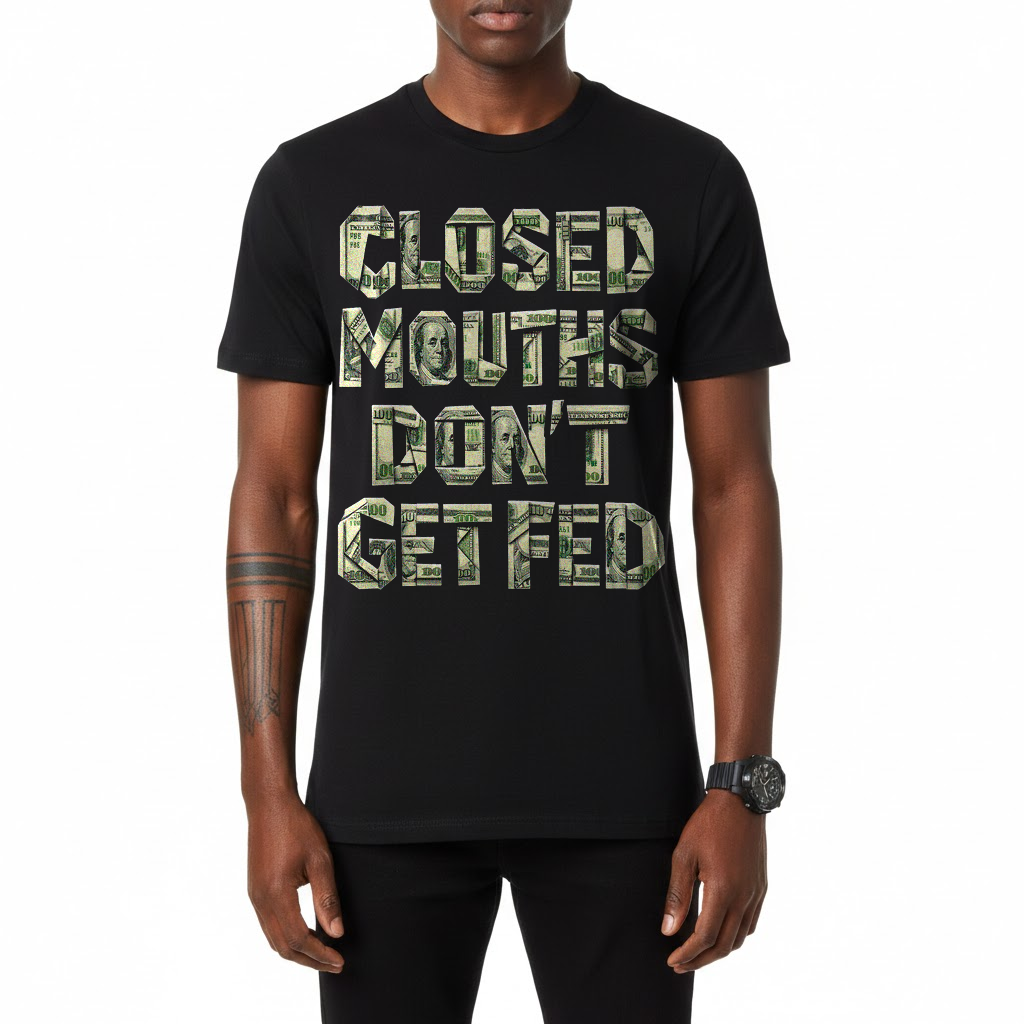 "Closed Mouths" Crewneck T-shirt