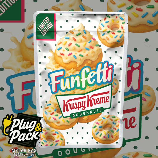 Funfetti Donut (Digital Bag Template)