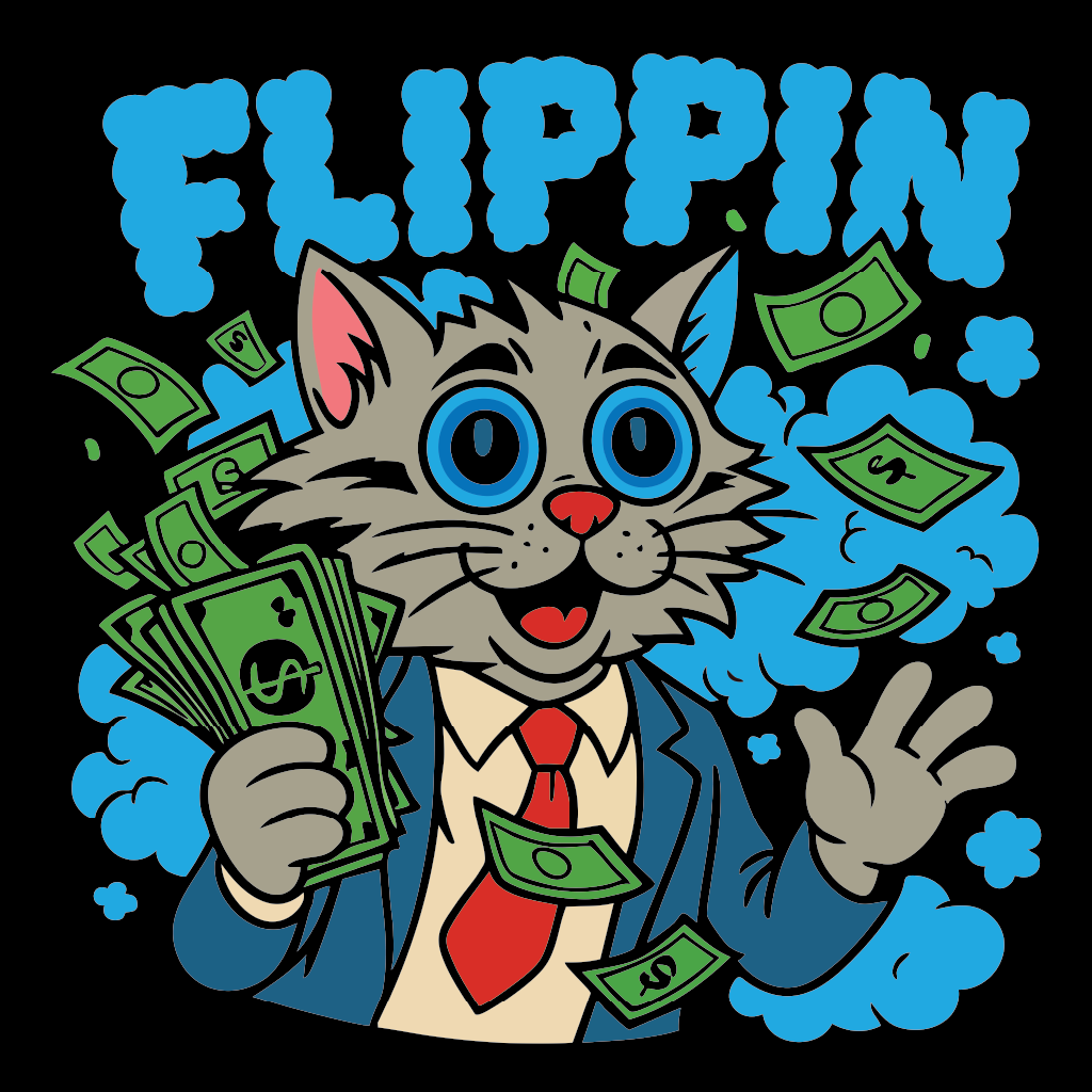 'FLIPPIN' Frizz the Kat Collection T-shirt