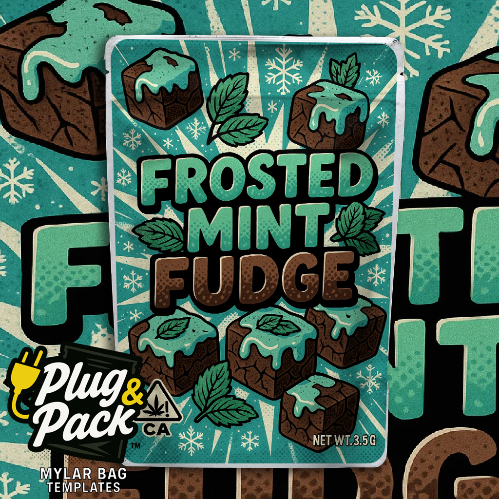 Frosted Mint Fudge (Digital Bag Template)