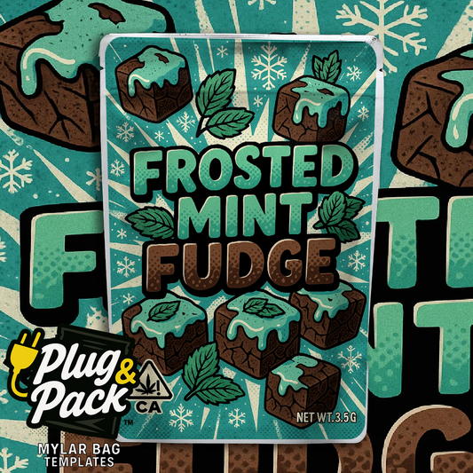 Frosted Mint Fudge (Digital Bag Template)