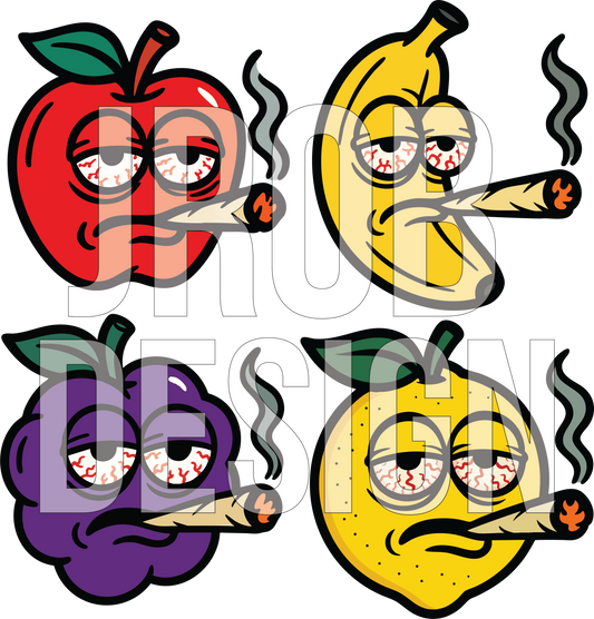 Fruit Headz – 10-Pack Logo Bundle (SVG + PNG)