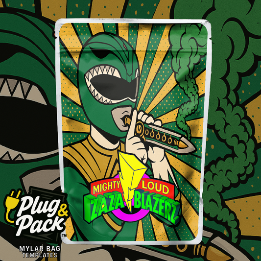 Might Loud ZaZa Blazers Green (Digital Bag Template)