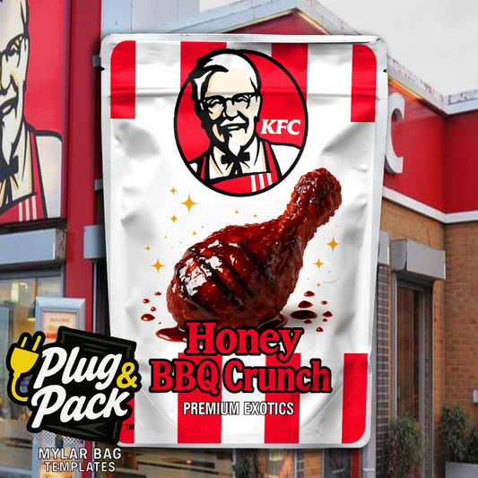 Honey BBQ Crunch KFC(Digital Bag Template)