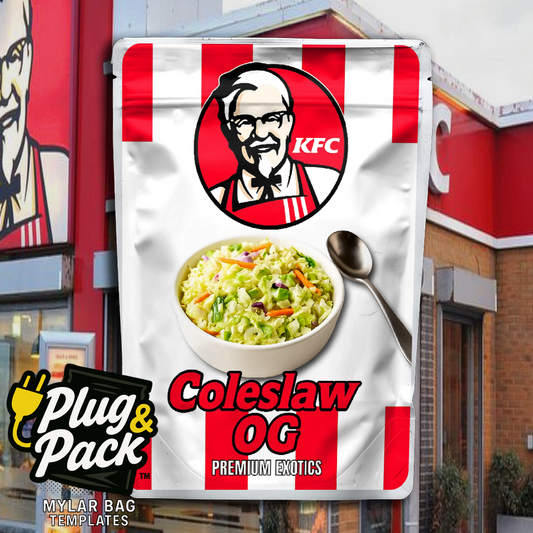 Coleslaw KFC(Digital Bag Template)