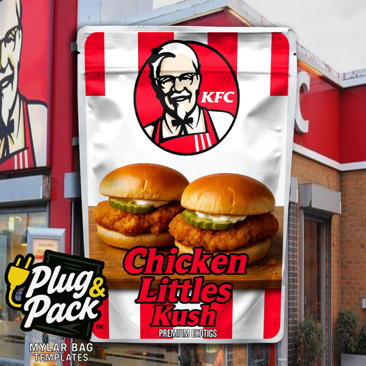 Chicken Little Kush KFC(Digital Bag Template)