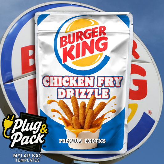 Chicken Fry Drizzle BK(Digital Bag Template)