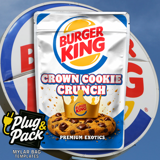Crown Cookie Crunch BK(Digital Bag Template)