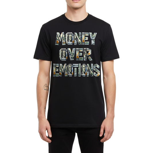 "Money Over Emotions" Crewneck T-shirt