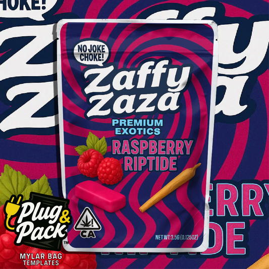 Zaza Zaffy Rasberry Riptide (Digital Bag Template)