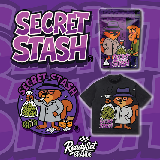 Secret Stash™ Brand Starter Kit – Exclusive Streetwear Logo, Bag & Merch Design Bundle