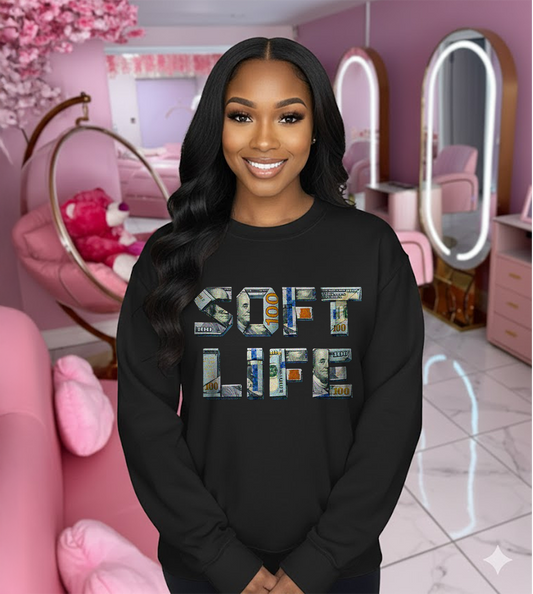 "Soft Life" Crewneck Sweatshirt