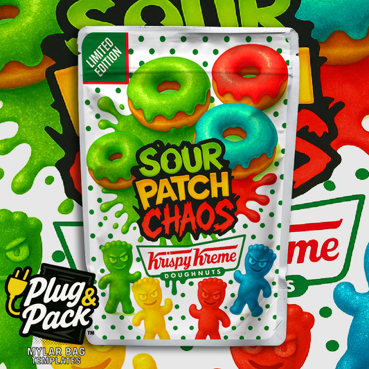 Sour Patch Donut (Digital Bag Template)