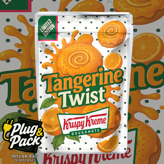 Tangerine Twist Donut (Digital Bag Template)