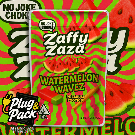 Zaza Zaffy WaterMelon Blast (Digital Bag Template)