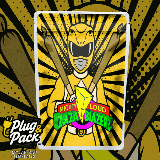 Might Loud ZaZa Blazers Yellow (Digital Bag Template)